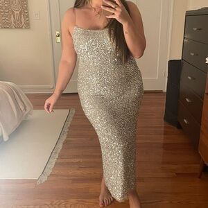 Zara Sequin Midi Dress